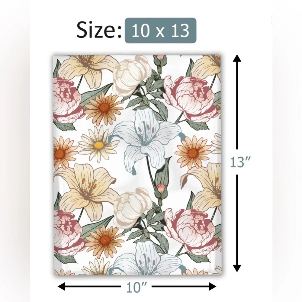 Set of 20 Floral Poly Mailers 10x13 Shipping Bags Boutique Seller Supplies New